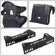 Prisma Black Sparkled Fiberglass Bucket Racing Seat <br> Overall Dimension ( in.): 24.5 W X 36 H X 21 D
