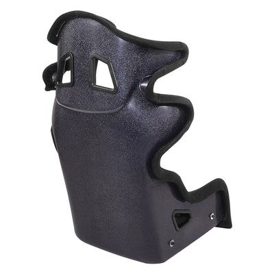 Prisma Black Sparkled Fiberglass Bucket Racing Seat <br> Overall Dimension ( in.): 24.5 W X 36 H X 21 D
