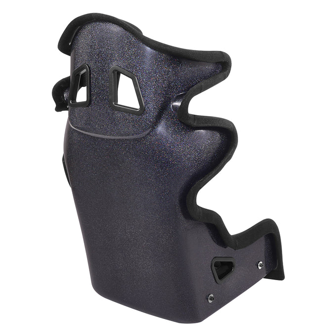 Prisma Black Sparkled Fiberglass Bucket Racing Seat <br> Overall Dimension ( in.): 24.5 W X 36 H X 21 D