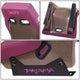 Wine Vegan Leather Prisma Bucket Racing Seat <br> Seat Dimensions (in.): 20 W X 32 H X 20 D