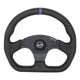 320mm Flat Bottom Zero Dish Leather Steering Wheel <br> Fits with 6 X 70mm Bolt Pattern