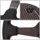 350mm 3in. Deep Black Leather Steering Wheel <br> Fits with 6 X 70mm Bolt Pattern
