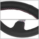 350mm 3in. Dish Leather Wrapped Steering Wheel <br> Fits with 6 X 70mm Bolt Pattern