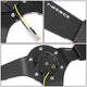 350mm 3in. Dish Leather Wrapped Steering Wheel <br> Fits with 6 X 70mm Bolt Pattern