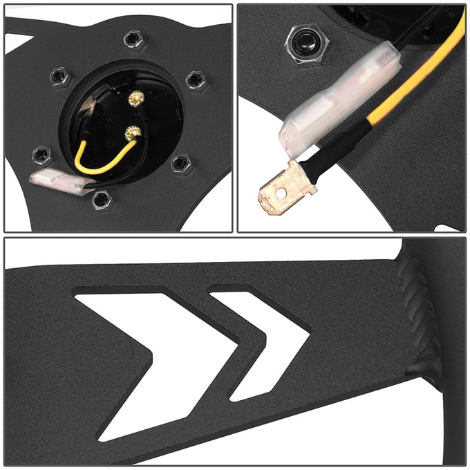 330mm 1 in. Dish Racing Steering Wheel <br> Fits with 6 X 70mm Bolt Pattern