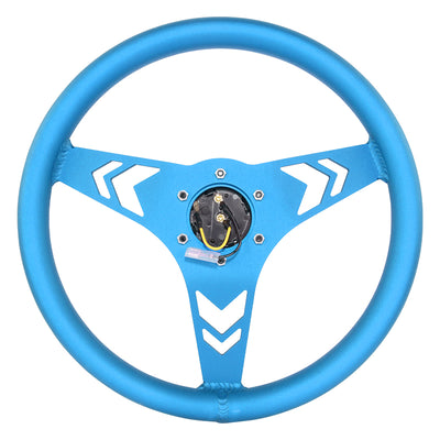 330mm 1 in. Dish Racing Steering Wheel <br> Fits with 6 X 70mm Bolt Pattern