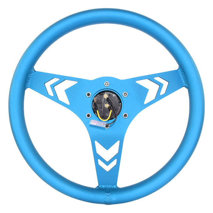 330mm 1 in. Dish Racing Steering Wheel <br> Fits with 6 X 70mm Bolt Pattern