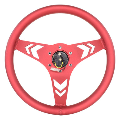 330mm 1 in. Dish Racing Steering Wheel <br> Fits with 6 X 70mm Bolt Pattern