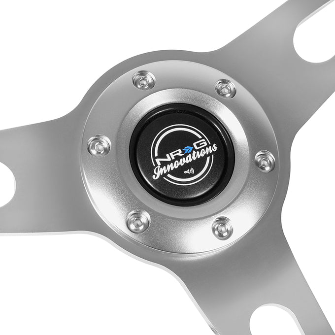 380mm 1 in. Dish Mahogany Wrapped Steering Wheel <br> Fits with 6 X 70mm Bolt Pattern