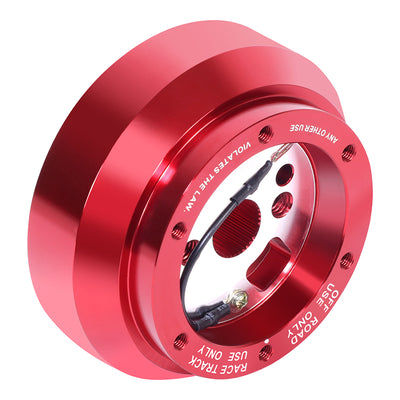 hauck replacement steering wheel NRG Innovations Racing Style Steering Wheel Short Hub, Lockable Aluminum Steering Shaft, 6x70mm Bolt Pattern Quick Release Adapter Unit, For