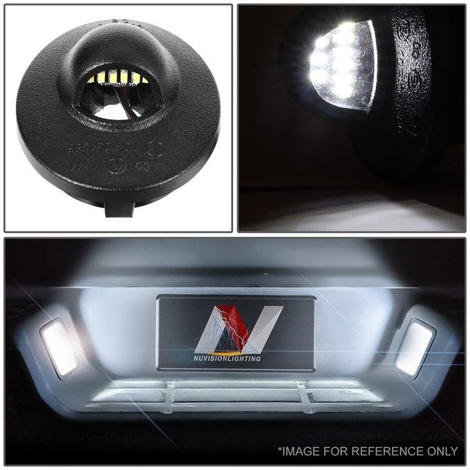 White LED License Plate Lights <br>99-16 Ford F-250 -F-550 Super Duty, 97-03 Ford F-150 F-250