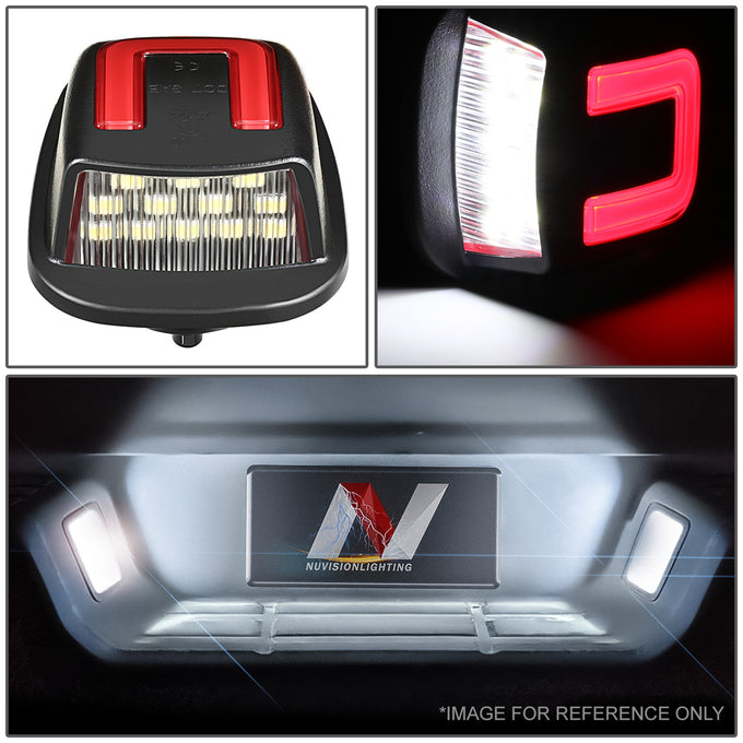 White LED License Plate Lights <br>88-00 Chevy / GMC C/K 1500-3500 Suburban