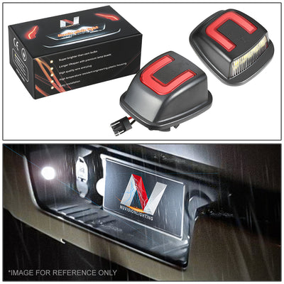 White LED License Plate Lights <br>88-00 Chevy / GMC C/K 1500-3500 Suburban