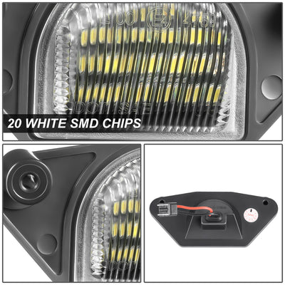 White LED License Plate Lights <br>88-00 Chevy / GMC C/K 1500-3500 Suburban