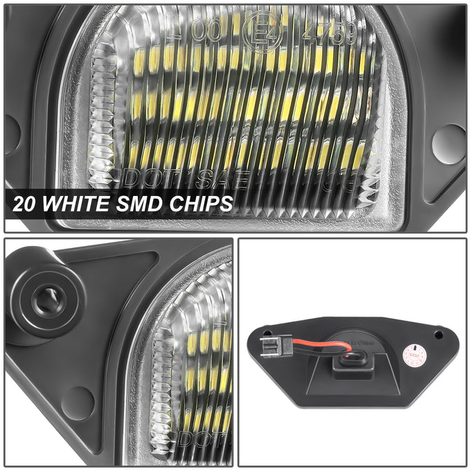White LED License Plate Lights <br>88-00 Chevy / GMC C/K 1500-3500 Suburban