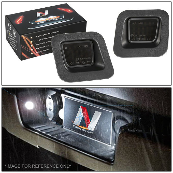 White LED License Plate Lights <br>03-10 Dodge Ram 1500-3500, 11-13 Ram 1500-3500