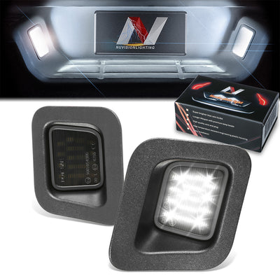 White LED License Plate Lights <br>03-10 Dodge Ram 1500-3500, 11-13 Ram 1500-3500