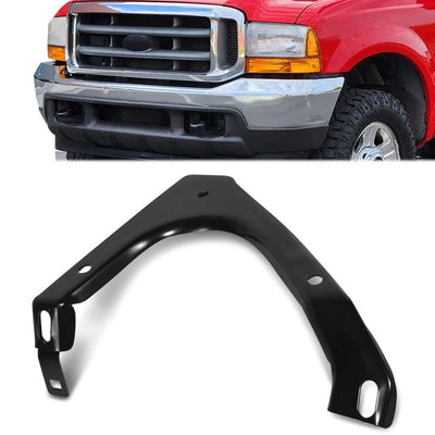 Front Left Side Outer Bumper Bracket <br> 01-02 Ford F-250 F-350 Super Duty