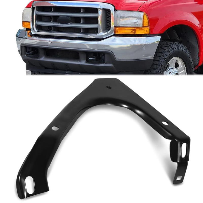 Front Right Side Outer Bumper Bracket <br> 01-02 Ford F-250 F-350 Super Duty
