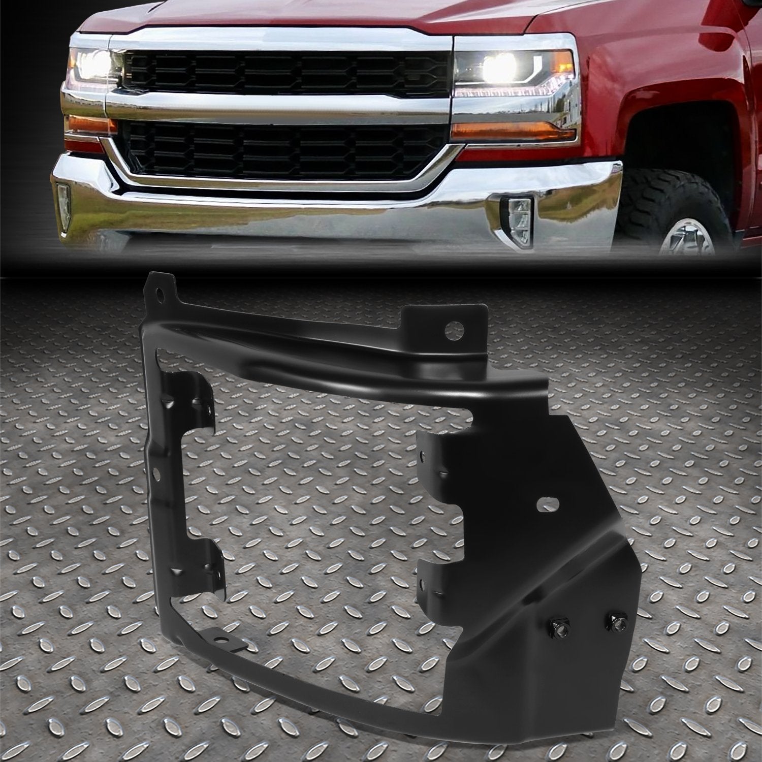 Front Left Side Outer Bumper Bracket <br> 16-19 Chevy Silverado 1500