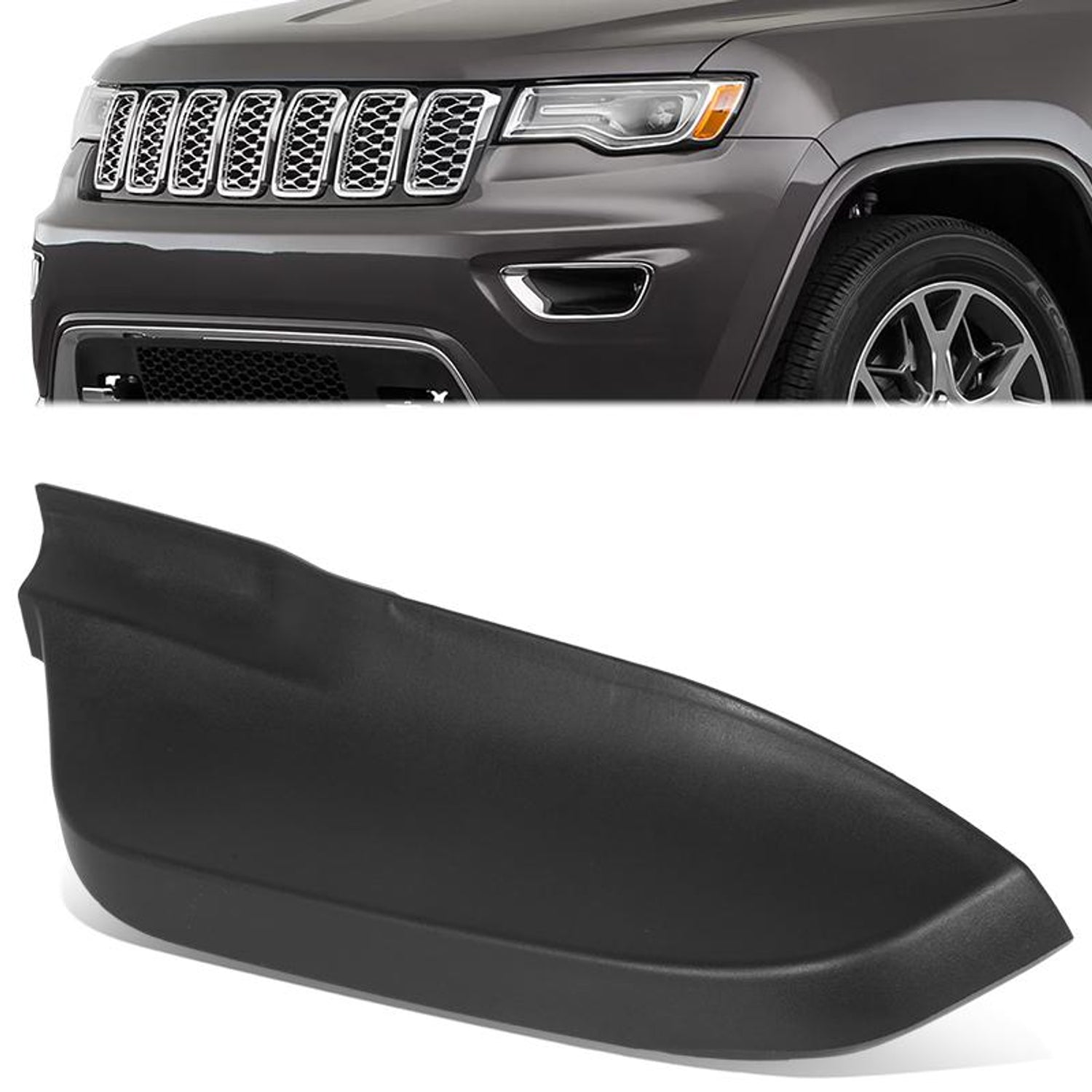Front Left Bumper Body Filler Panel <BR> 15-16 Jeep Grand Cherokee