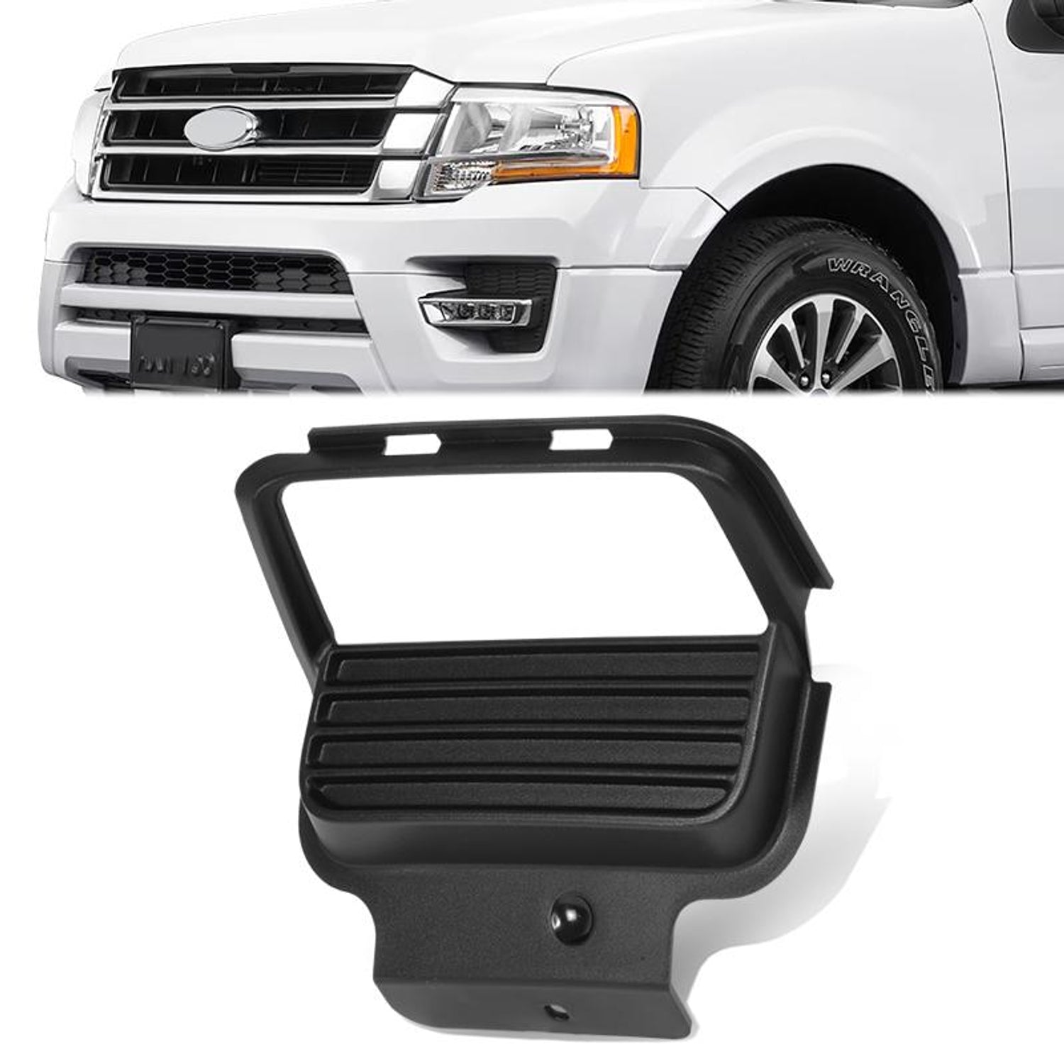 Front Right Bumper Tow Hook Cover Bezel Filler <BR> 15-17 Ford Expedition