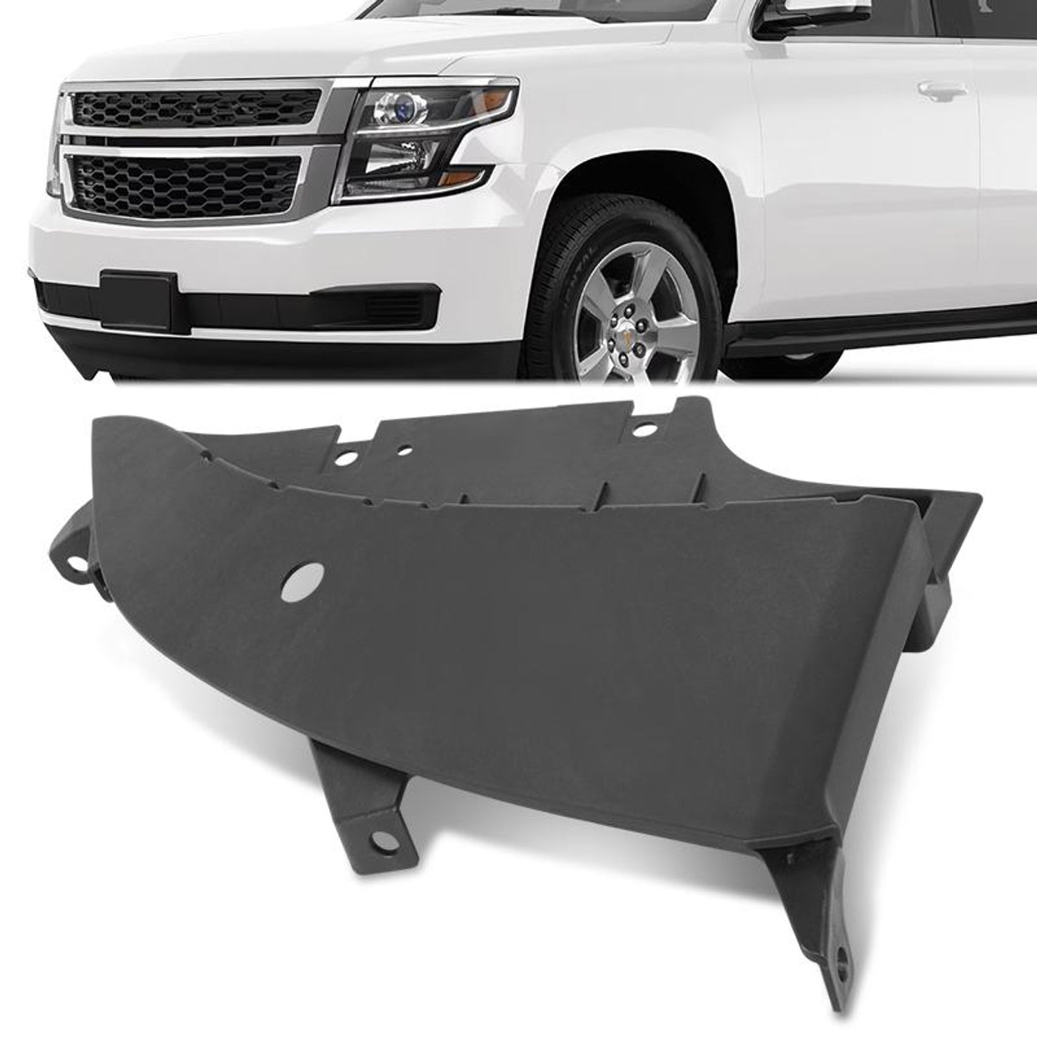 Front Left Bumper Body Filler Panel <BR> 15-20 Chevy Surburban Tahoe