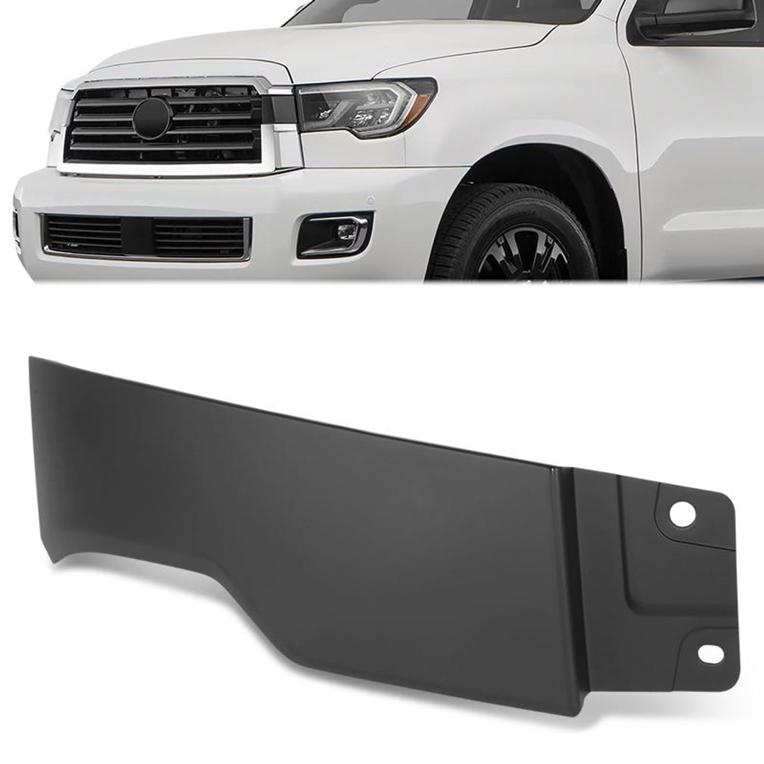 Front Left Headlight Filler <BR> 18-22 Toyota Sequoia
