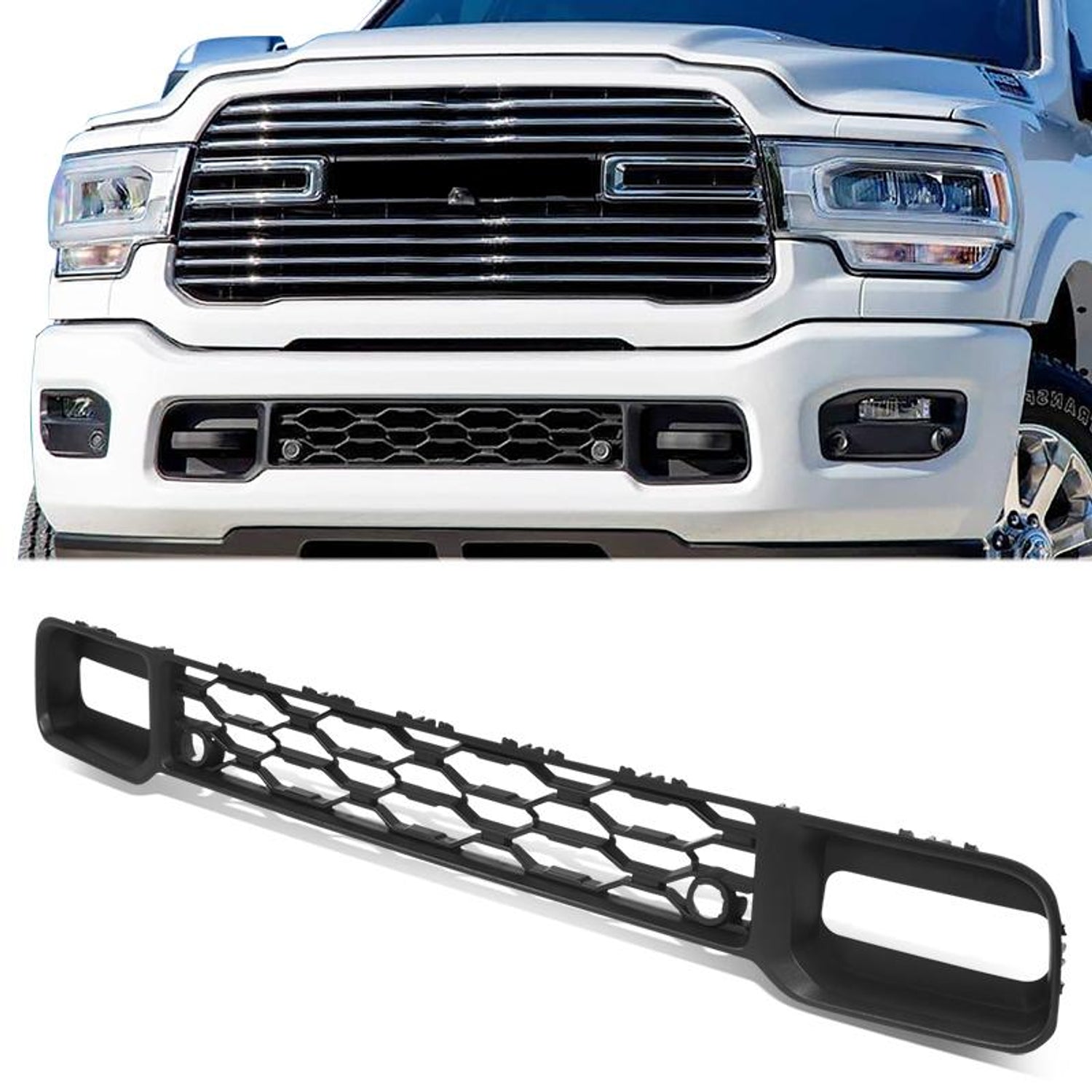 Factory Style Front Lower Bumper Grille <br> 19-24 Ram 2500 3500
