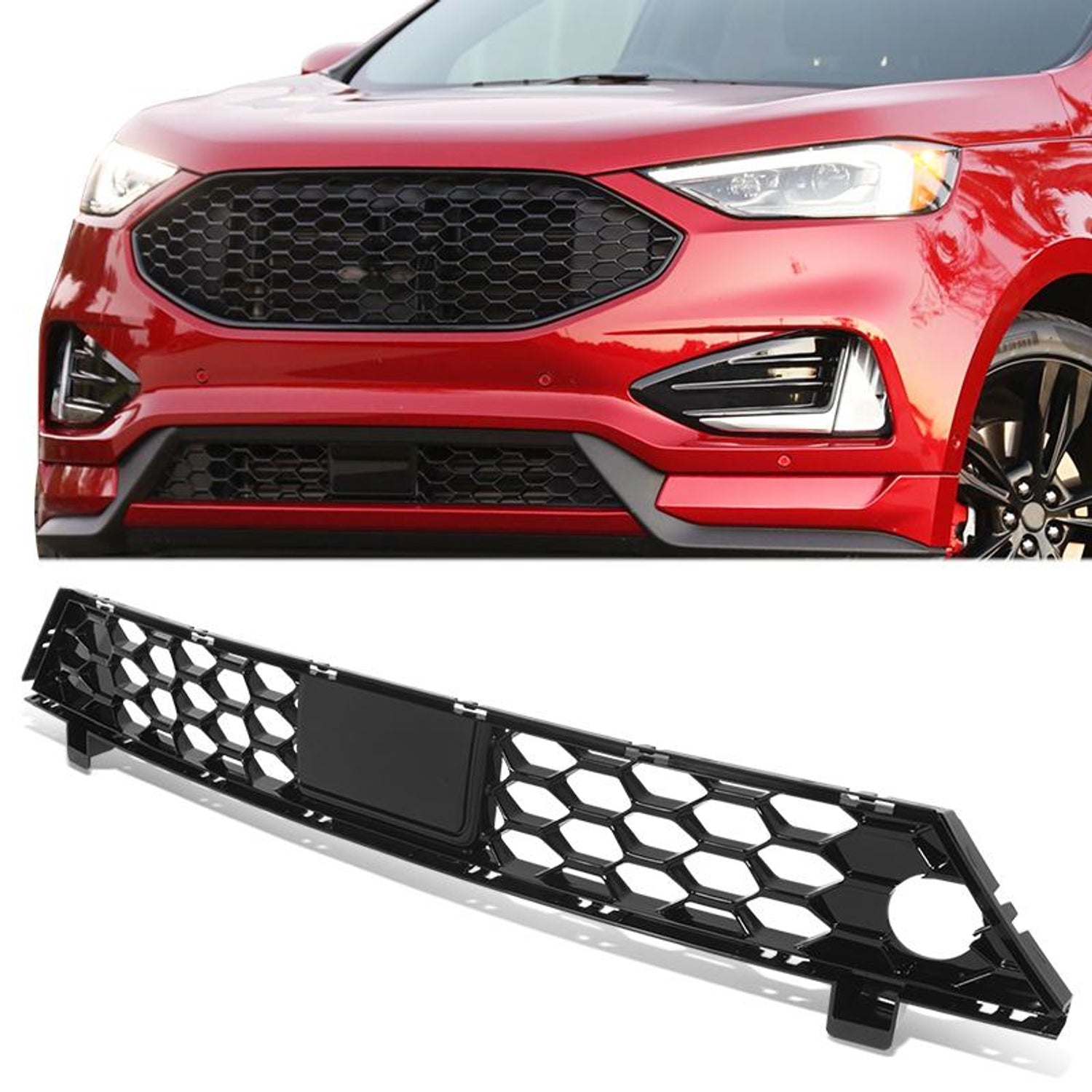 Factory Style Front Bumper Grille <br> 19-24 Ford Edge