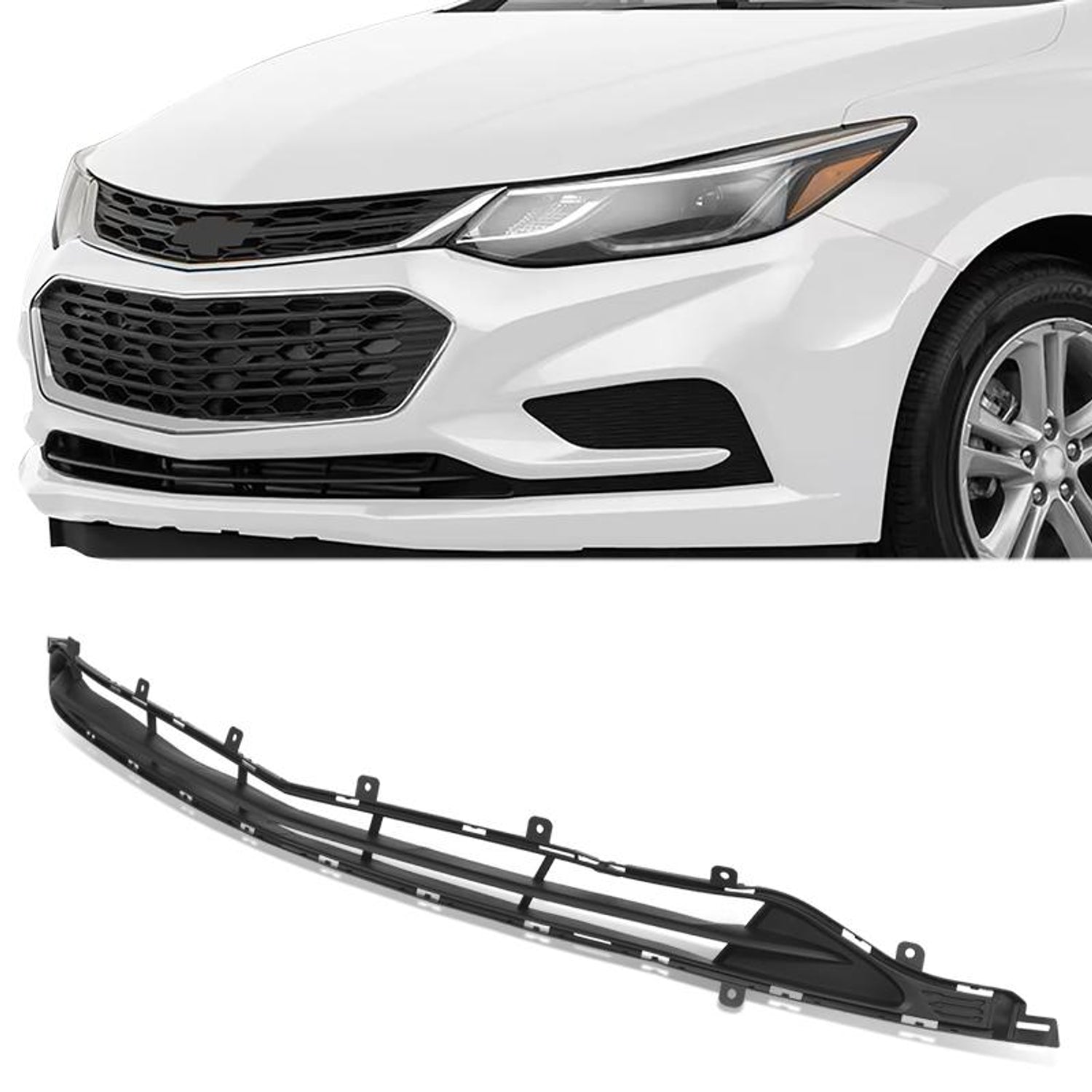 Factory Style Front Lower Bumper Grille <br> 16-18 Chevrolet Cruze