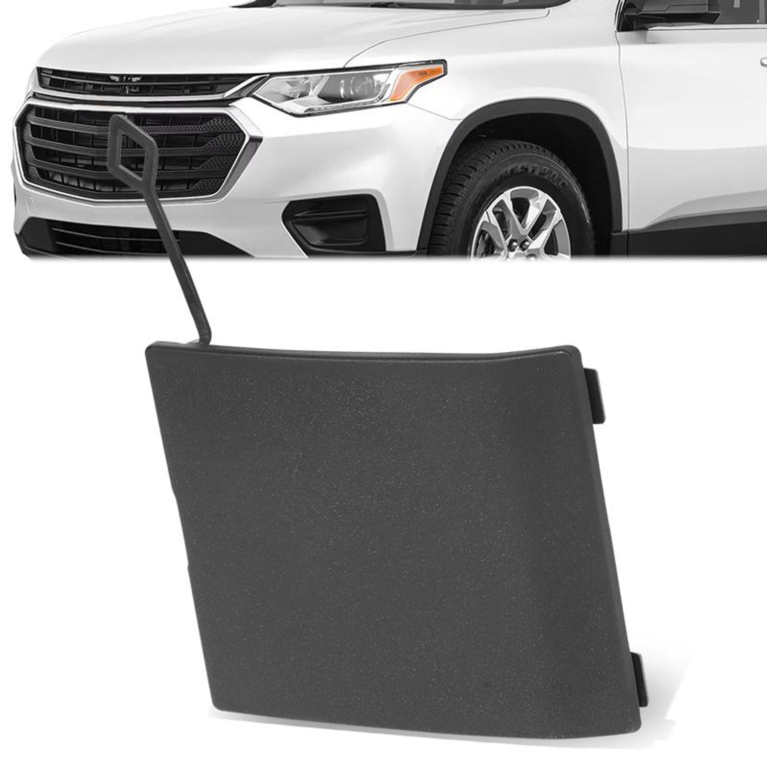 Rear Bumper Tow Hook Cover <br> 18-24 Chevrolet Traverse