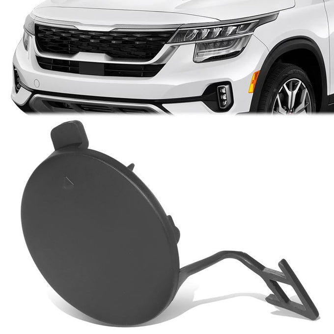 Front Bumper Tow Hook Cover <br> 21-25 Kia Seltos