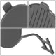 Front Bumper Tow Hook Cover <br> 21-25 Kia Seltos