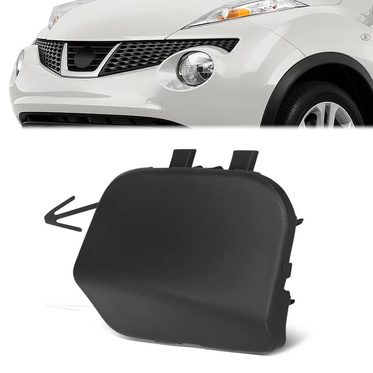 Front Bumper Tow Hook Cover <br> 15-17 Nissan Juke