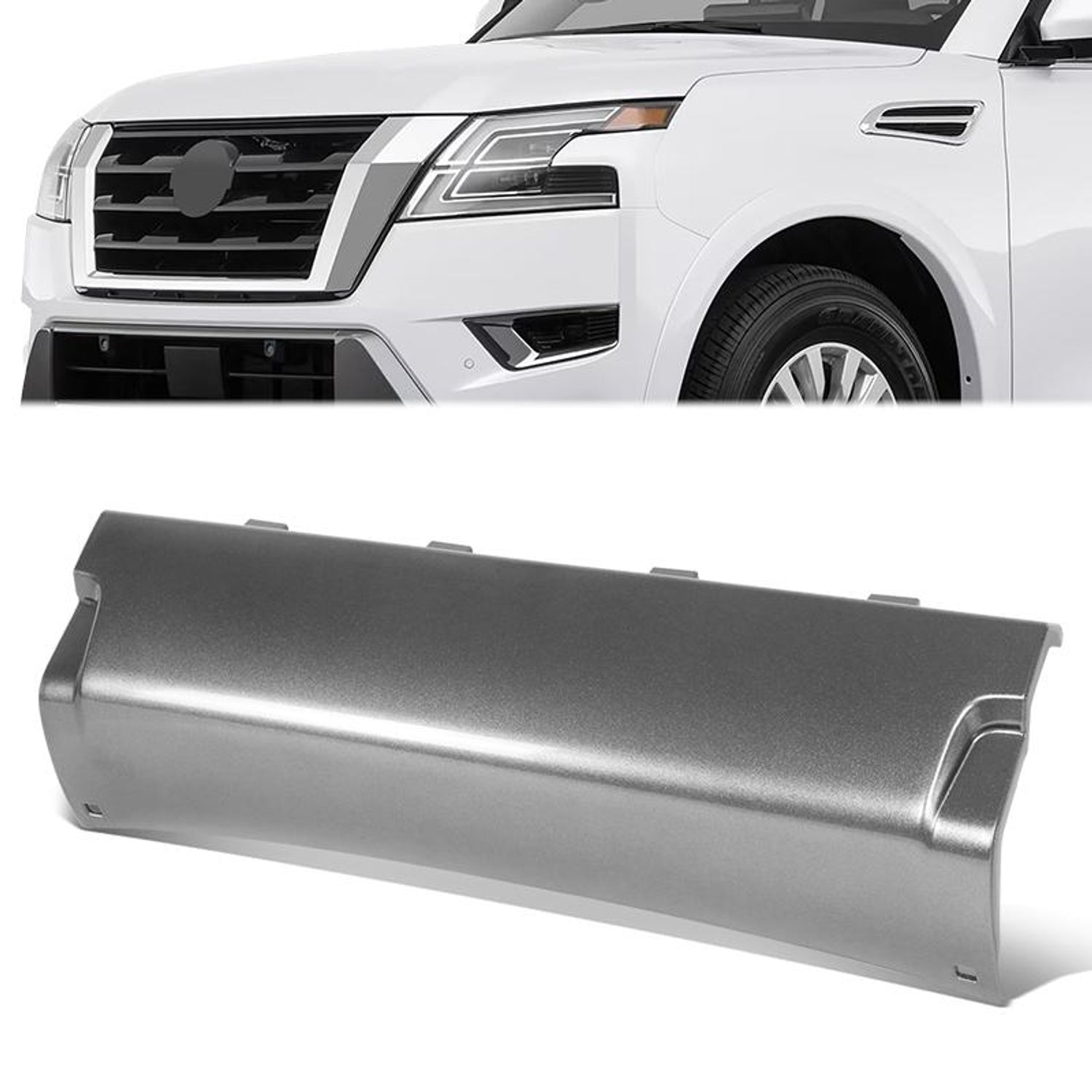 Rear Bumper Tow Hitch Cover <br> 21-24 Nissan Armada
