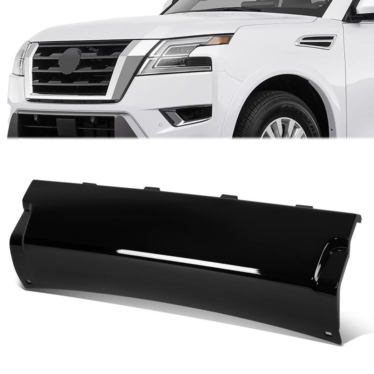 Rear Bumper Tow Hitch Cover <br> 21-24 Nissan Armada