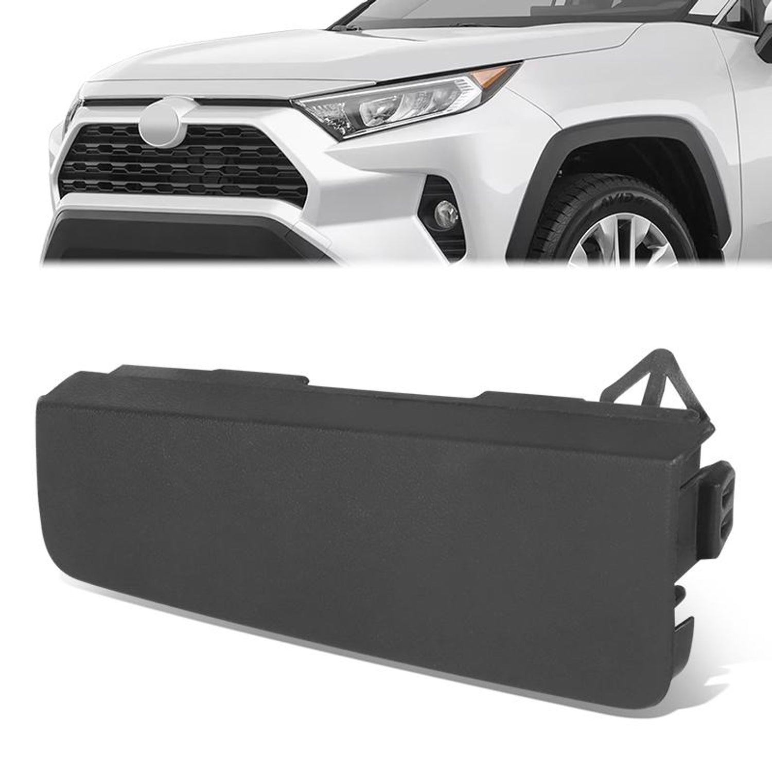 Front Right Bumper Lower Tow Hook Cover <br> 19-25 Toyota Rav4 Le, Xle, Limited