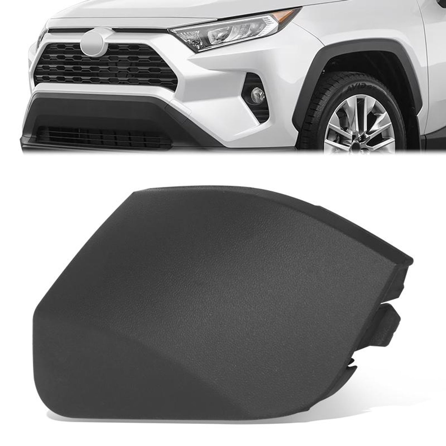 Front Left Bumper Lower Tow Hook Cover <br> 19-25 Toyota Rav4 Adventure, Trd