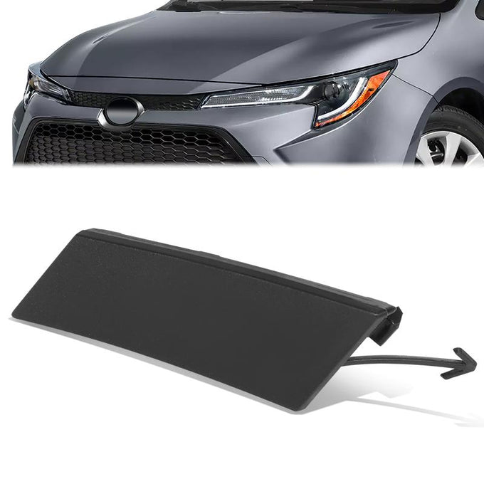 Front Left Bumper Tow Hook Cover <br> 20-22 Toyota Corolla L, Le, Xle