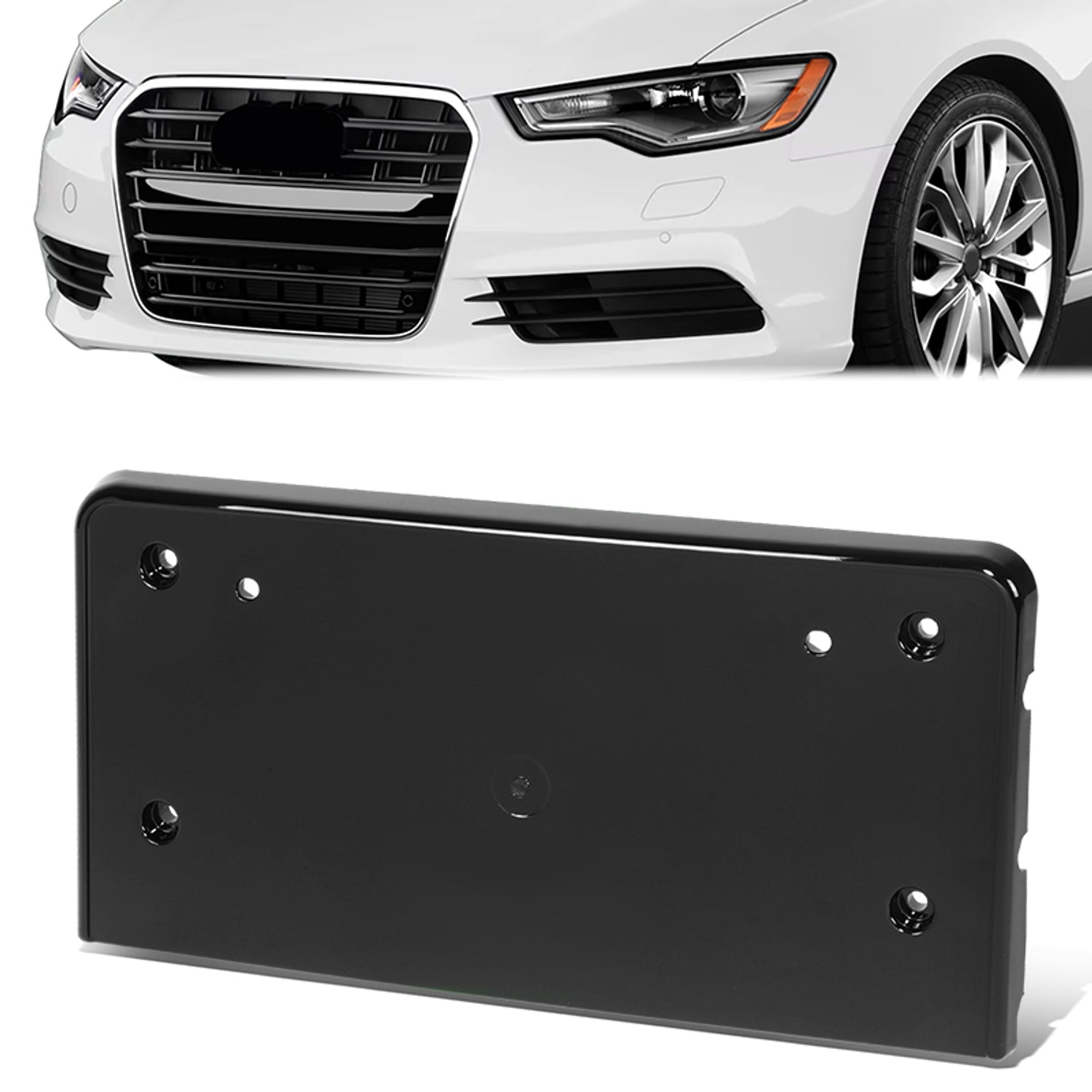 Factory Style Front License Plate Bracket <br> 12-15 Audi A6