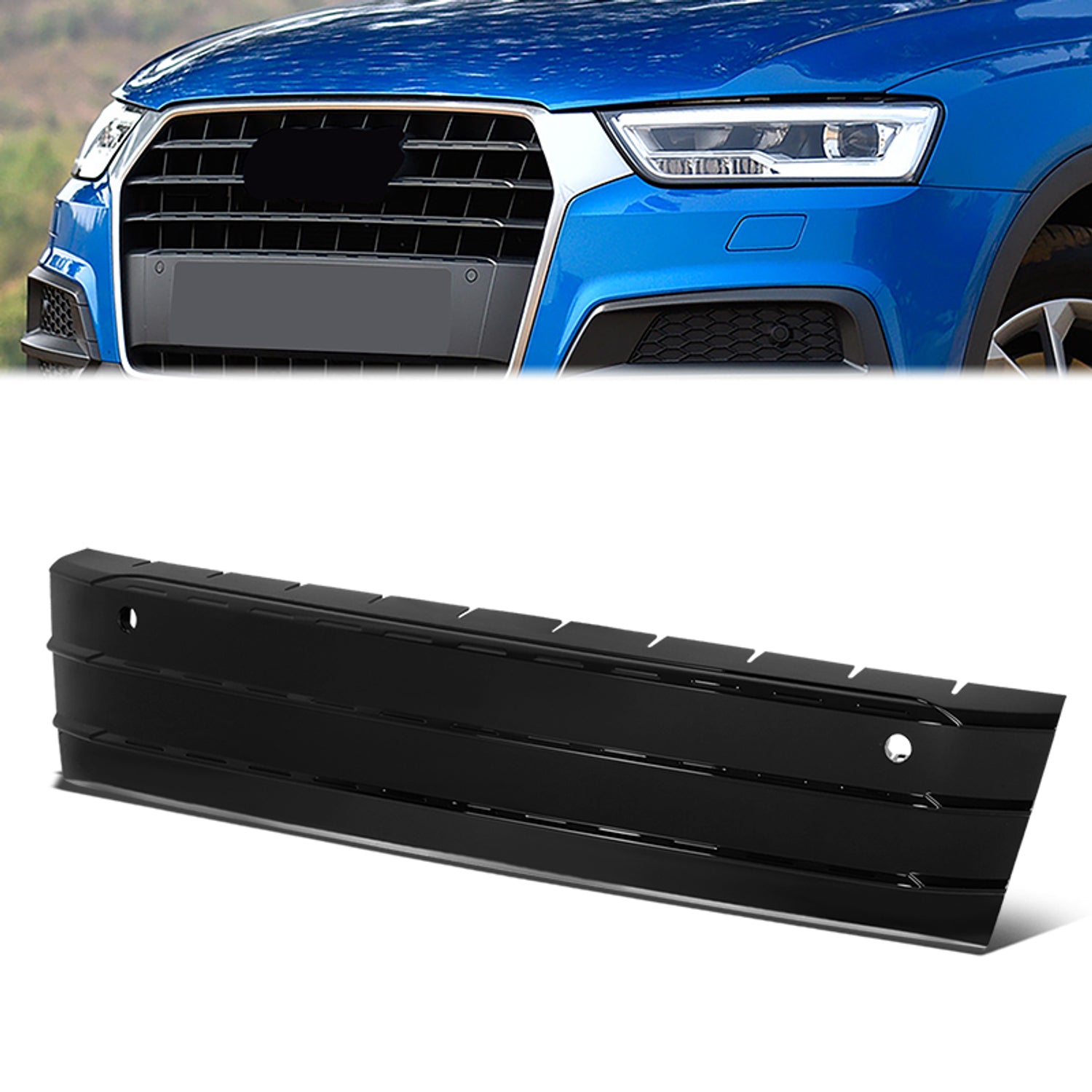 Factory Style Front License Plate Bracket <br> 16-18 Audi Q3
