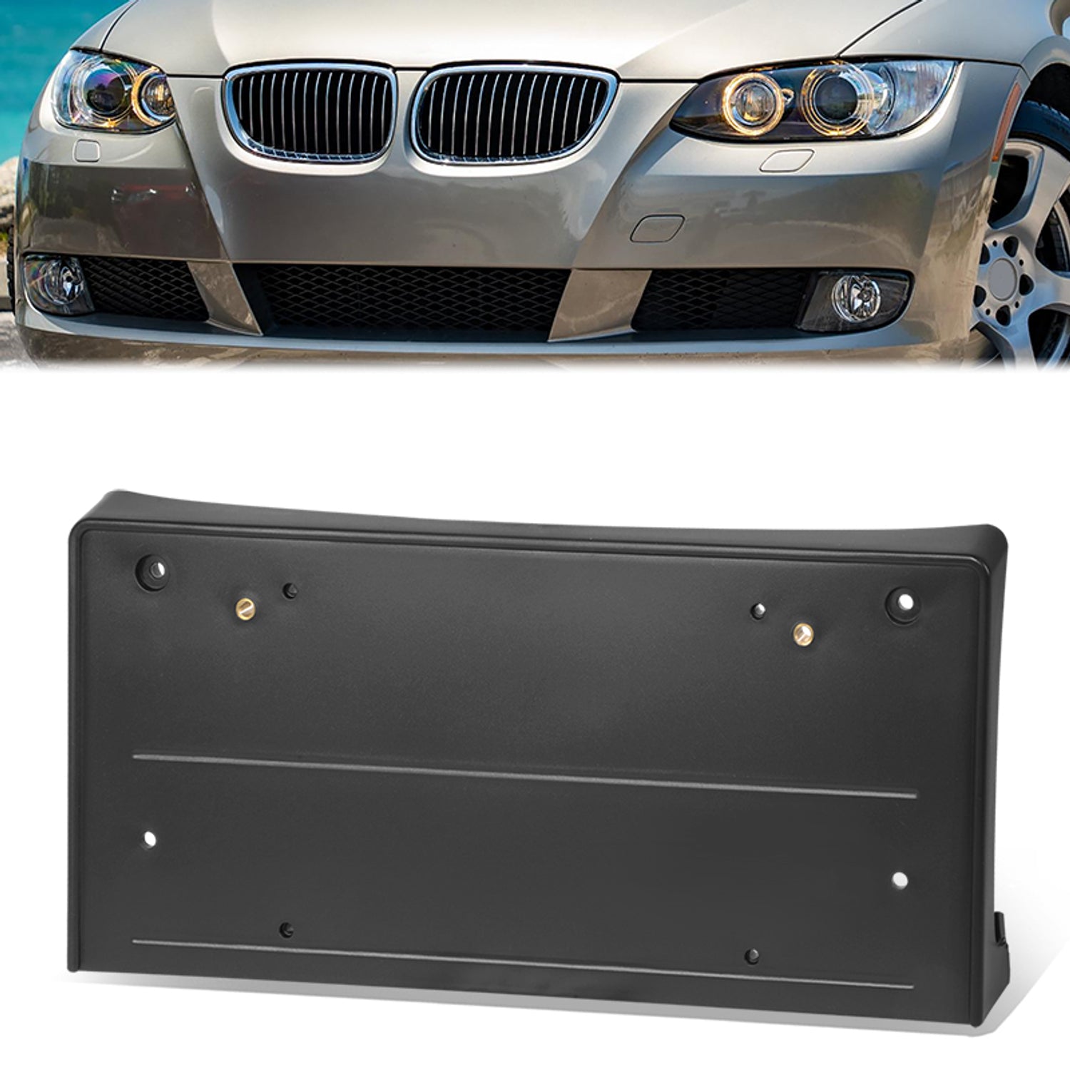 Factory Style Front License Plate Bracket <br> 07-08 BMW 328I 335I xDrive, 2006 325I 325xi 330I 330xi