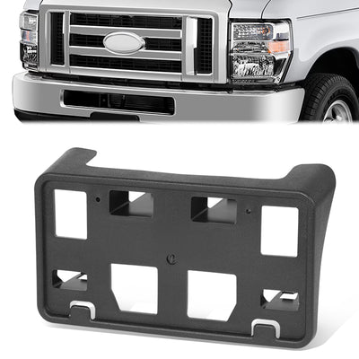 Factory Style Front License Plate Bracket <br> 08-14 Ford E-150 E-250, 08-21 E-350 E-450 Super Duty