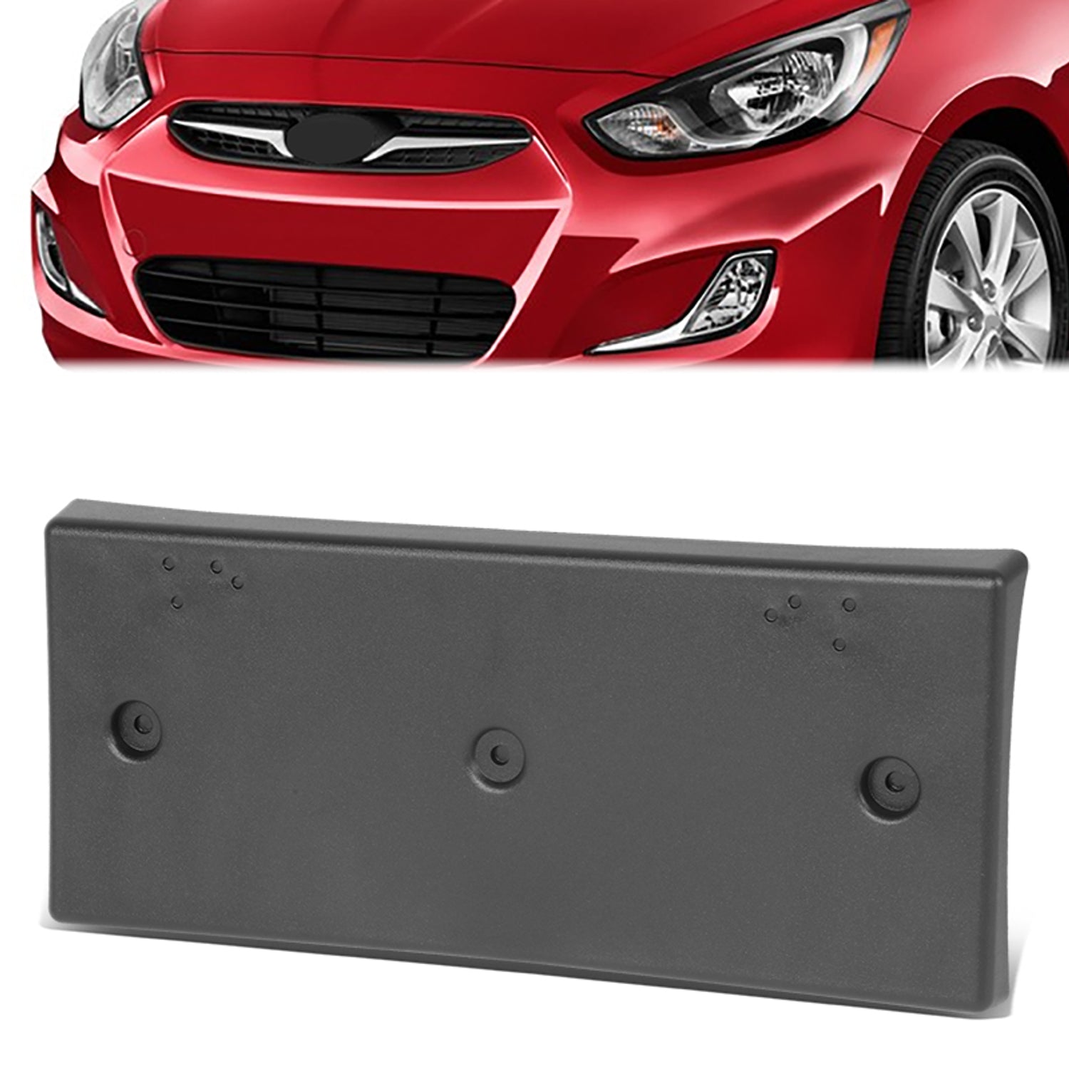 Factory Style Front License Plate Bracket <br> 12-16 Hyundai Accent