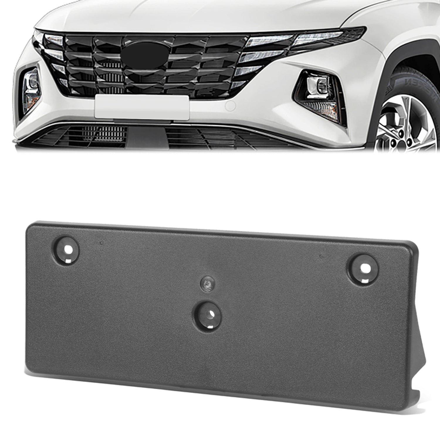 Factory Style Front License Plate Bracket <br> 22-23 Hyundai Tucson