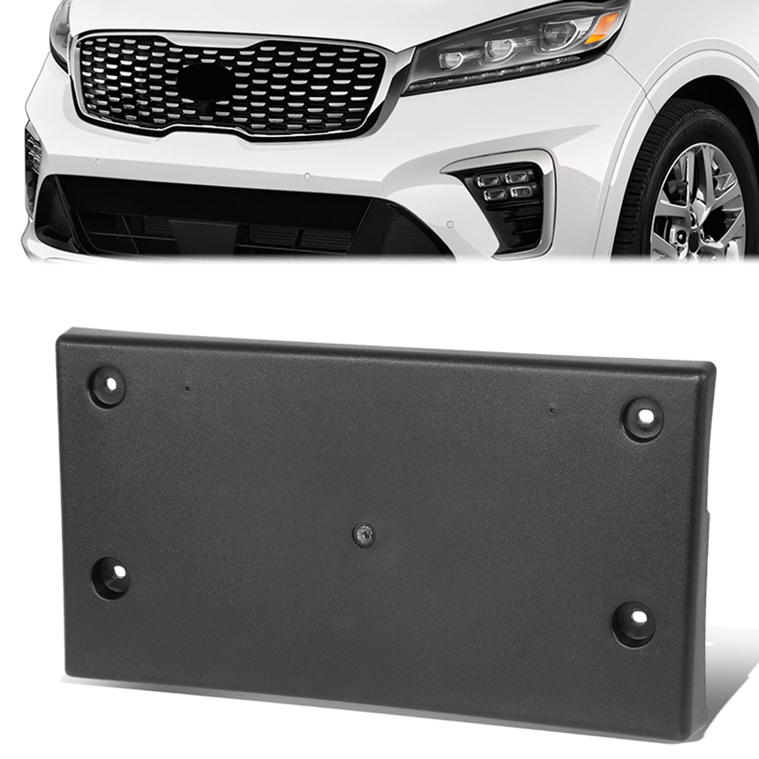 Factory Style Front License Plate Bracket <br> 19-20 Kia Sorento EX, EX Premium, LX