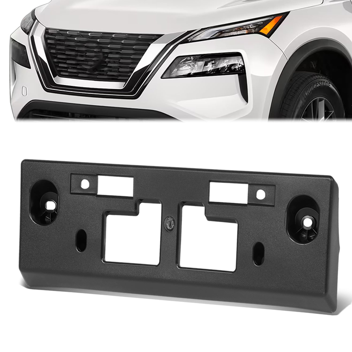 Factory Style Front License Plate Bracket <br> 21-23 Nissan Rogue