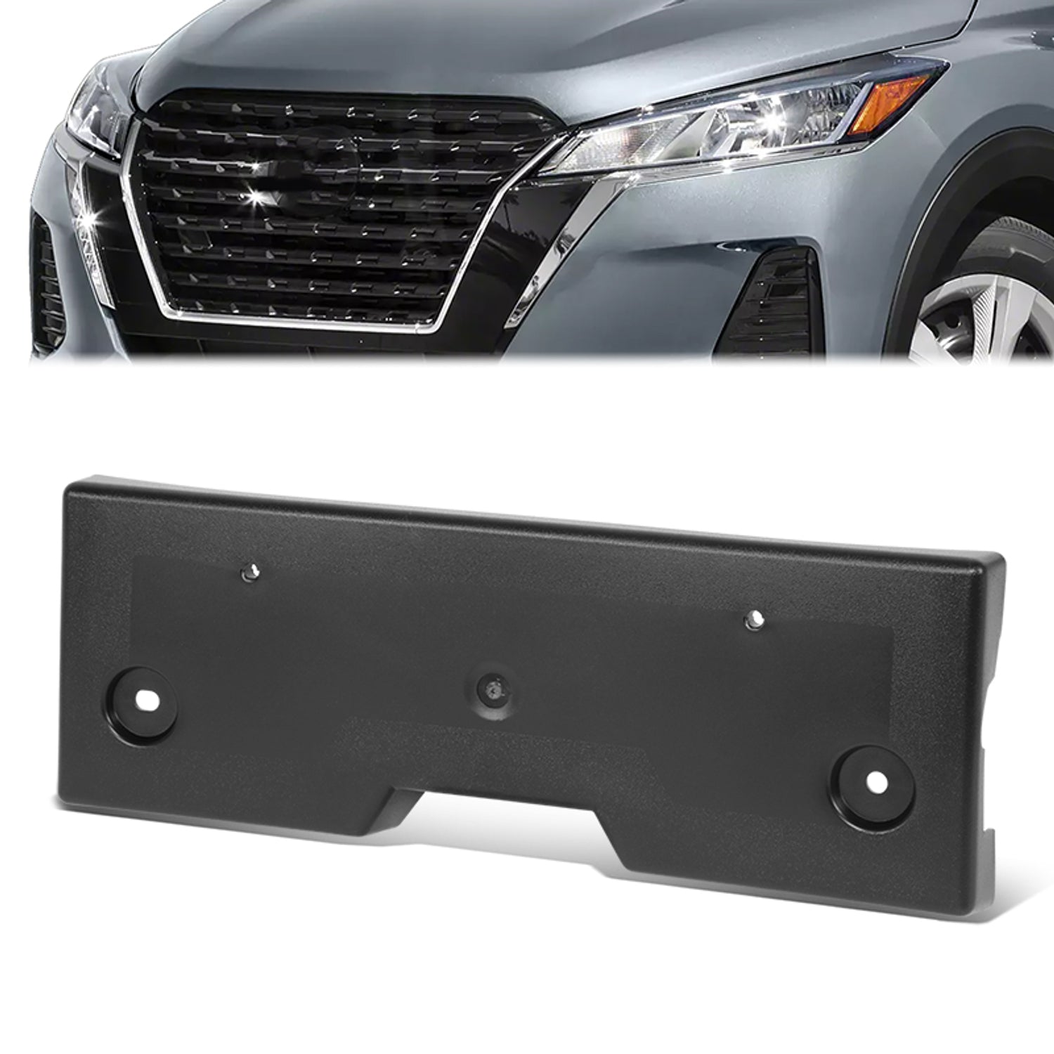 Factory Style Front License Plate Bracket <br> 21-24 Nissan Kicks