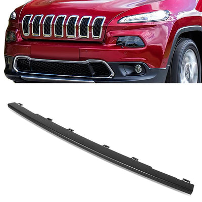 Front Bumper Upper Molding Trim <br> 14-08 Jeep Cherokee Trailhawk